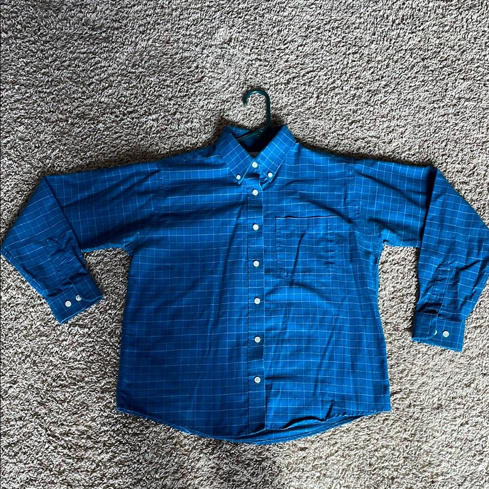 Cabin Creek Blue Casual Button Down Shirt